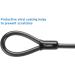 Titanker 4FT Bike Cable Lock - Heavy Duty Security Steel Cable with Vinyl Coating - Buy Online on SooperMarket.com