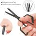 Nose Hair Scissors Beard Nose Hair Trimming Scissors Stainless Steel Nose Hair Scissors Oblique Angle Nose Hair Trimming Scissors (Black) - Buy Online on SooperMarket.com