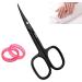 Nail Scissors Curved Blade Nail Maintenance Toenail Fingernail Beauty Cuticle Scissors Ergonomic Design for Men Women Pedicure 4 inch Black