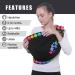 CUBY Baby Carrier Sling | Natural Cotton Adjustable Wrap for Newborn Comfort | Nursing Infant Toddler Carrier | Black Polka Dot - Buy Online on SooperMarket.com