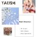 YAEISM 550Pcs Creamy White Pearl 3D Nail Charms - Assorted Shapes for Nail Art and Jewelry DIY - Buy Online on SooperMarket.com
