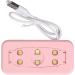 3Pcs Mini Nail Dryer Professional Nail Light Curing Gel LED Dryer Mouse Shape LED Nail Lamp Portable Nail Lamp Gel Polish Light for Nail Salon Home Travel (Roseate) - Buy Online on SooperMarket.com