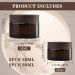 Buy Tuakimce 4-Pack 20ml/30ml Glass Cream Can Set - Clear & Amber with Lids for Lotion Cream Cosmetics | International Shipping Available - Buy Online on SooperMarket.com