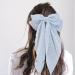 8 Inch Blue Hair Bow - Butterfly Knot Metal & Fabric - Large Women's Fashion Accessory - Buy Online on SooperMarket.com