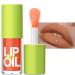 Plumping Lip Oil Lip Gloss Crystal Jelly Lip Care Oil Moisturizing Lip Gloss Long Lasting Lip Balm Liquid Lipsticks High-Shine Plumps Hydrating Nourishing Smooth lightweight Texture (3#)