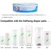 Diaper Pail Refill Bags - Enhanced Odor Control Diaper Refills (8 Pack) - Buy Online on SooperMarket.com