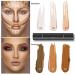 Double-Head 2 in 1 Highlighter & Contour Stick Set - Long Lasting Cosmetics in Ivory & Dark Brown - Buy Online on SooperMarket.com