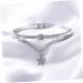 MAGICLULU Star Hand Jewelry Gemstone Bracelets Cuff Bracelet Sun and Moon Bracelet Star Women Bracelet Womens Bracelets Bracelet for Women Crystal Bead Bracelet Pendant Miss Vintage Silver 19.5*1.2cm - Buy Online on SooperMarket.com