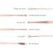 7pcs Stainless Steel Spiral Earwax Cleaner Set - Portable Ear Pick Spoon Tool Kit in Rose Gold - Buy Online on SooperMarket.com