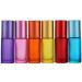 JamHooDirect 6Pcs 5ml Essential Oils Roller Bottles Empty Refillable Colorful Frosted Glass Roll on Bottles with 1 Opener & 1 Dropper Perfect for Aromatherapy Fragrance Perfume