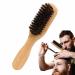 Wild boar brush for stiff hair beard brush for men soft natural stiff wooden ridge rich in elasticity beard and mustache brush with phyllated pubes to dismantle