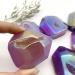 Natural Crystal Rough Reiki Crystal Natural Aura Electroplating Geode Agate Point Cluster Raw Quartz Polished Decoraction Decor Stones Can be Used for - Buy Online on SooperMarket.com