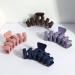 SuPoo 4pcs Hair Clips Large Claw Clips for Thick Hair 4.3" Hair Claw Clips Strong Hold Big Hair Clips for Women Matte Jumbo Jaw Clip Banana Cute Hair Accessories for Thin Hair Gifts brown, blue, purple, pink