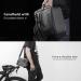 Rhinowalk Waterproof Bike Handlebar Bag - Grey | Front Bicycle Pack with Touch Screen Phone Holder and Shoulder Strap - Buy Online on SooperMarket.com