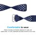 Breathable Sport Bands 3-Pack for Fitbit Charge 3/4 - Black/Navy Blue/Blue Gray - Large Size - Replacement Wristbands for Men and Women by Maledan - Buy Online on SooperMarket.com