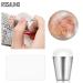 Clear Nail Stamp Heads & Scrapers Set - Soft Silicone DIY Nail Art Kit (Silver) for International Shipping - Buy Online on SooperMarket.com