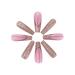 Brishow Long Gold Glitter Press-On Nails - 24 Ballerina Acrylic Pink False Nails for Women & Girls | Premium Quality Artificial Nails - Buy Online on SooperMarket.com