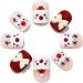 Christmas False Nails Snow Press on Nails - Antler Red Fake Nails 24pcs for Women and Girls - Buy Online on SooperMarket.com