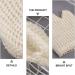 Cabilock 2Pcs Exfoliating Bath Gloves - Sisal Body Scrubber Mitts for Dead Skin Cell Removal - Ideal for Spa and Self-Care - Buy Online on SooperMarket.com