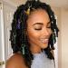 Crystal Hair Jewels for Braids: Gold Natural Stone Loc Jewelry for Black Women (Pack of 5) - Buy Online on SooperMarket.com