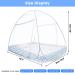 Tinyuet Mosquito Net for Bed  39.3x78.7in Pop-up Mosquito Net Tent for Indoor and Outdoor Use  Portable Double Door Travel Mosquito Net with Net Bottom  Insect Screen-Brown Edge Brown 39.3x78.7 Inch (Pack of 1) - Buy Online on SooperMarket.com