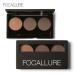 All-Day Waterproof Brow Powder - 3 Colors Eyebrow Makeup Palette with Brush | Natural Long-Lasting Eyebrow Solution - Buy Online on SooperMarket.com