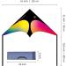Delta Kite for Kids & Adults - Easy to Fly Single Line Beach Kite for Family Fun - Colorful Outdoor Activity - Buy Online on SooperMarket.com