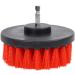 3pcs 3 Colors Drill Brush Replacement Power Scrubber Brush Electric Drill Kit for Bathroom Surfaces Tub Kitchen Shower and Sinks (Red) - Buy Online on SooperMarket.com