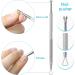 Sularpek 3-in-1 Cuticle Remover Tool Set - Professional Stainless Steel Nail Care Kit for Manicure and Pedicure - Buy Online on SooperMarket.com