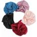 Lenaqueen 100% Silk Night Cap for Women - Pink Silk Sleep Bonnet with Elastic Band - Buy Online on SooperMarket.com