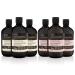 Baylis & Harding Goodness Bath Soak Bundle: 3 x 500 ml Lemongrass & Ginger & 3 x 500 ml Rose & Geranium (6 bottles) - Vegan Friendly