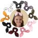 Satin Silk Scrunchies with Bunny Ear Bow - Elegant Hair Ties for Ponytails - Buy Online on SooperMarket.com
