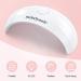 Melodysusie Mini Pocket UV LED Nail Lamp - Portable Gel Nail Light for Fast Curing | 2 Timers, Manicure Nail Dryer for Home & Travel - White - Buy Online on SooperMarket.com