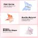 50 Pcs Plastic Mini Butterfly Hair Clips in Assorted Gradient Colors - Cute Hair Accessories for Women & Girls - Buy Online on SooperMarket.com