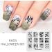 Alexnailart Halloween Nail Stamping Plate - Spider, Spider Web, Grimace Pumpkin Patterns | Manicure DIY Art Tool - Buy Online on SooperMarket.com