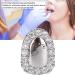 Teeth Jewelry Tooth Gems Teeth Grills Single Tooth Bling Teeth Accessory Decoration for Halloween Party Hip Hop Show (Single portal diamond silver) - Buy Online on SooperMarket.com