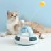 Suhaco 3-in-1 Interactive Cat Toy Set with Feather Wand, Catnip Ball, and Bell Track Toy - Self Play Fun for Indoor Cats - Blue - Buy Online on SooperMarket.com