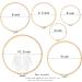 6PCS Matchne Bamboo Embroidery Hoops - 4 to 10 Inch Sizes - Easy Tighten/Loosen - Cross Stitch & Needlework Supplies - Crafts - Buy Online on SooperMarket.com