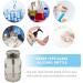 Push Glass Bottle Push Down Pump Alcohol Dispenser Pressed Bottle for Nail Polish Makeup Remover 80ML - Buy Online on SooperMarket.com