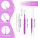 50-Piece Eyebrow Brush Set | 5 Colors Portable Eyebrow Laminating & Eyelash Comb Tools - Perfect for Eyelash Extensions & Lifting - Buy Online on SooperMarket.com