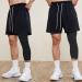 Jonscart Men's Compression Capri Tights Pants - Black, Size Large - Buy Online on SooperMarket.com