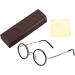Pongnas Unisex Retro Round Reading Glasses - Stylish 150-Degree Magnifying Specs for Men & Women - 45mm Width - Buy Online on SooperMarket.com