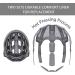 Adult Bike Helmet with Light - Matte Gray - L(23-24 in/59-61cm) | Mountain Road Bicycle Helmet for Men and Women - Buy Online on SooperMarket.com