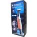 KEMEI Electric Razor & Beard Trimmer - Waterproof Cordless USB Rechargeable Groomer for Men & Women - Eyebrow Beard Facial & Body Hair Removal - Blue - Buy Online on SooperMarket.com