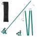 WIOR Camping Lantern Stand 36 Inch Collapsible Aluminum Alloy Lamp Stand with Hook Adjustable Lantern Pole Hanger for Outdoor Picnic Fishing Backpacking Camping BBQ - Green