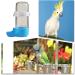 Pet Bird Cage Food Feeder Bird Water Bottle Parrot Automatic Water Feeder Water Drinker Food Feeder Waterer Clip Feeder Cage Accessories for Parrot Budgie Lovebirds Cockatiel Parakeet Cockatoo - Buy Online on SooperMarket.com