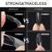 600pcs MORGLES Almond Nail Tips Full Cover Set with Glues and Files - Clear Almond Shaped Acrylic Nails for Salon and Home Use - Buy Online on SooperMarket.com
