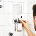 Tooletries Oliver Shower Mirror - Premium Shatterproof Silicone Mirror for Shaving and Grooming in White - Buy Online on SooperMarket.com