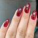 Ruarby Detachable False Nails Full Cover False Nails Medium Short False Nails Cat Eye Press on Nails Stick on Nails for Women JP3092