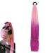 prinfantasy Color Wig Braided Wig Hair Ponytail Fiber Wig Braids Gradient Color Braid Ponytail Braid Hairpiece Giant Hair Band Braided Ponytail Purple Hair Extensions BZ200 GBBZ200 24 inch